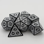 Enchanted Zen - 7 Piece DnD Dice Set | Acrylic RPG Gaming Dice - 
