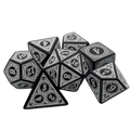 Enchanted Zen - 7 Piece DnD Dice Set | Acrylic RPG Gaming Dice - 
