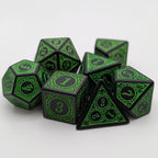 Enchanted Ent - 7 Piece DnD Dice Set | Acrylic RPG Gaming Dice - 