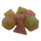 Summer's Joy - 7 Piece DnD Dice Set | Acrylic RPG Gaming Dice - 