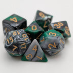 Mint Shake - 7 Piece DnD Dice Set | Acrylic RPG Gaming Dice - 