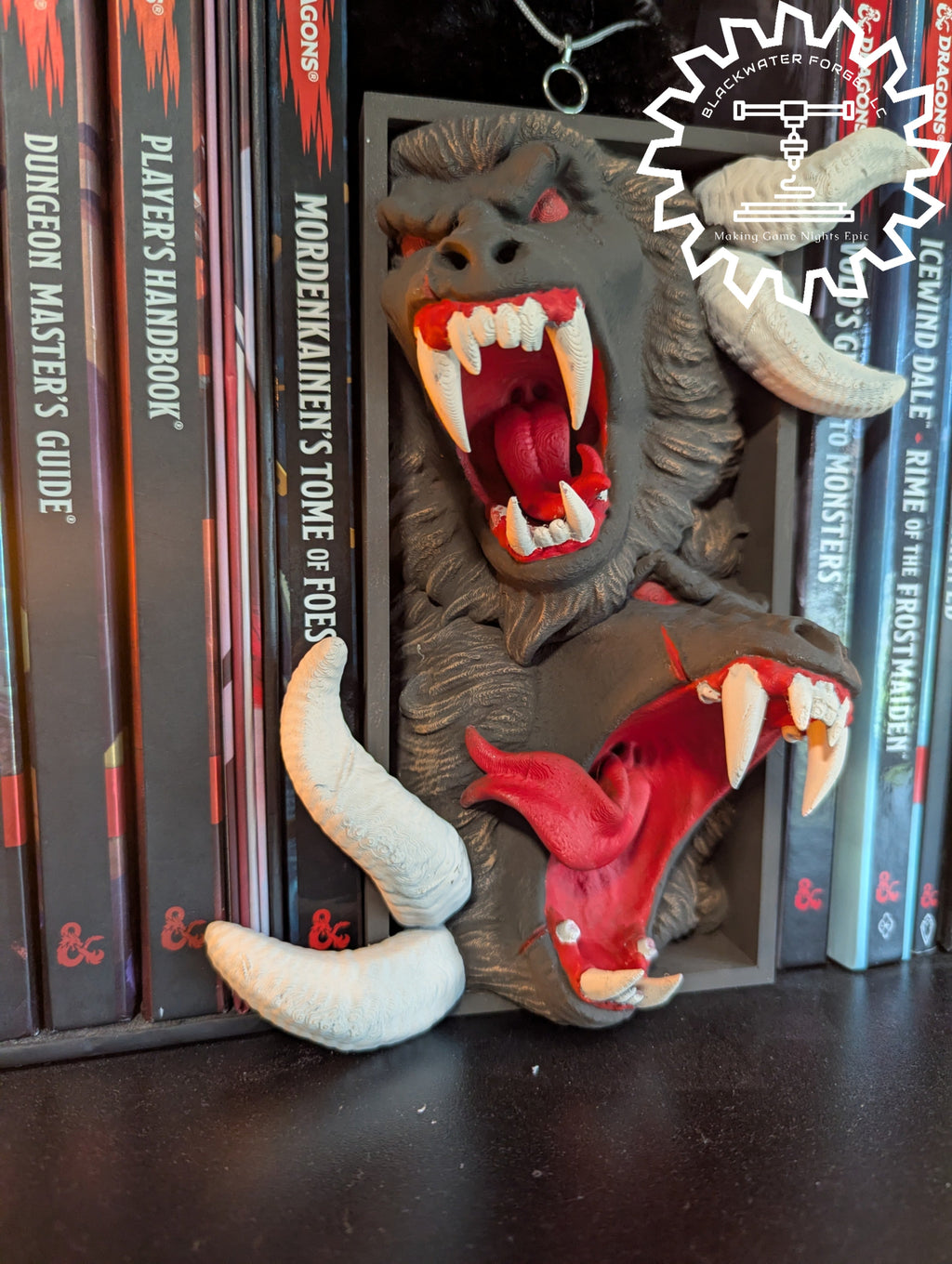 Bloodthirsty Demons 3D Printed Book Nook- Miniatures of Madness- Enter the Realm of Darkness!