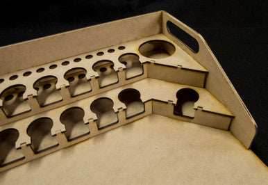 Painting Station - 26mm, For Vallejo and Army Painter Style Dropper Bottles - 