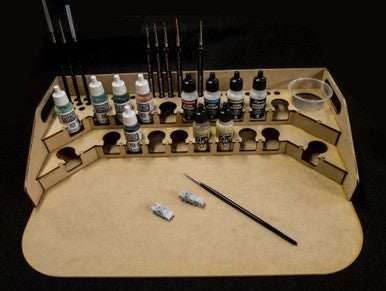 Painting Station - 26mm, For Vallejo and Army Painter Style Dropper Bottles - 
