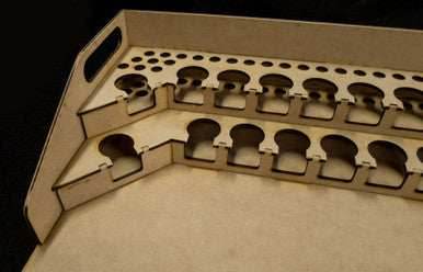 Painting Station - 26mm, For Vallejo and Army Painter Style Dropper Bottles - 