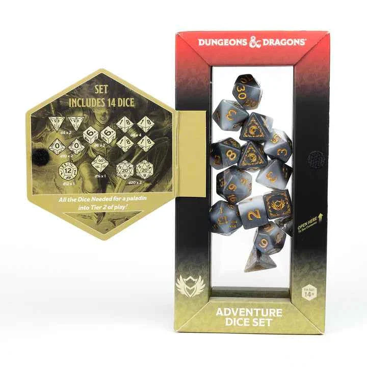 D&D Adventure Dice: Paladin (White / Grey)