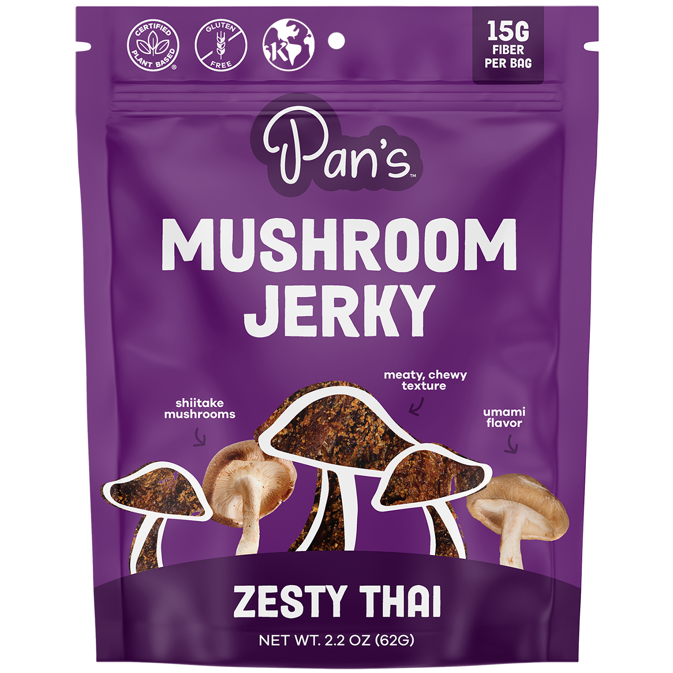 Zesty Thai Mushroom Jerky