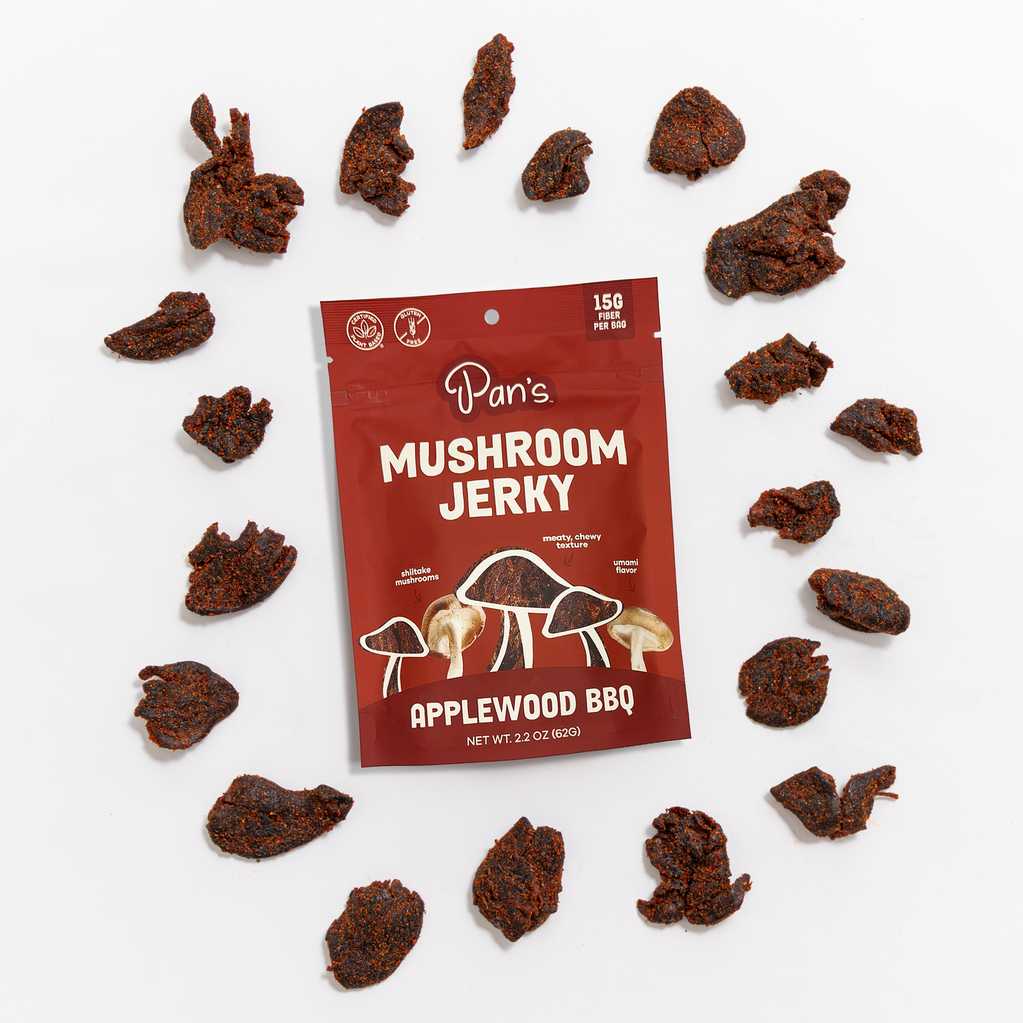 Applewood BBQ Mushroom Jerky