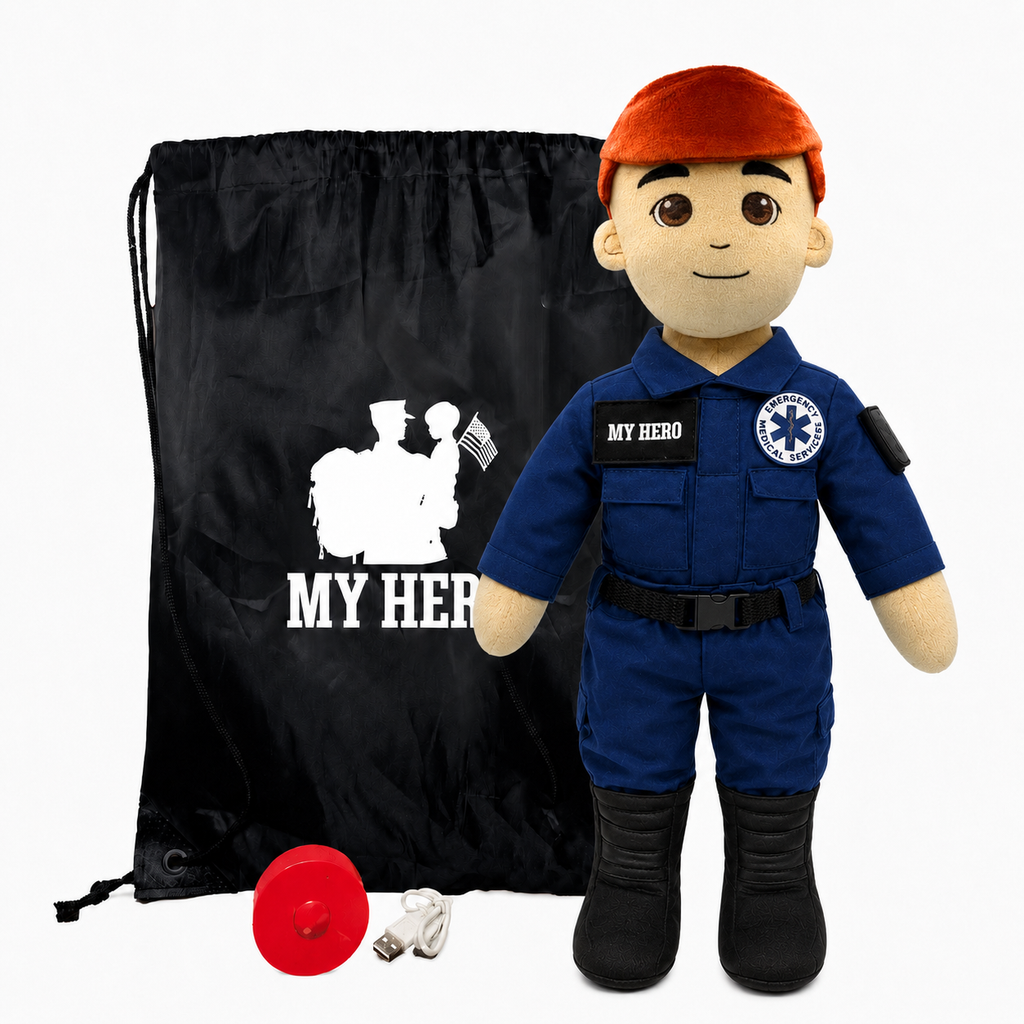 My Hero™ EMT Paramedic Daddy Doll | Recordable Plush