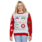 South Park Stan Kyle Cartman Kenny Faces Christmas Sweater - XS