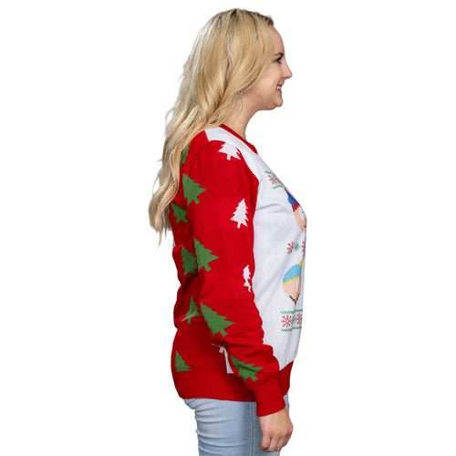 South Park Stan Kyle Cartman Kenny Faces Christmas Sweater - XS
