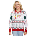 Hanging Lights SpongeBob and Patrick Christmas Sweater - XS