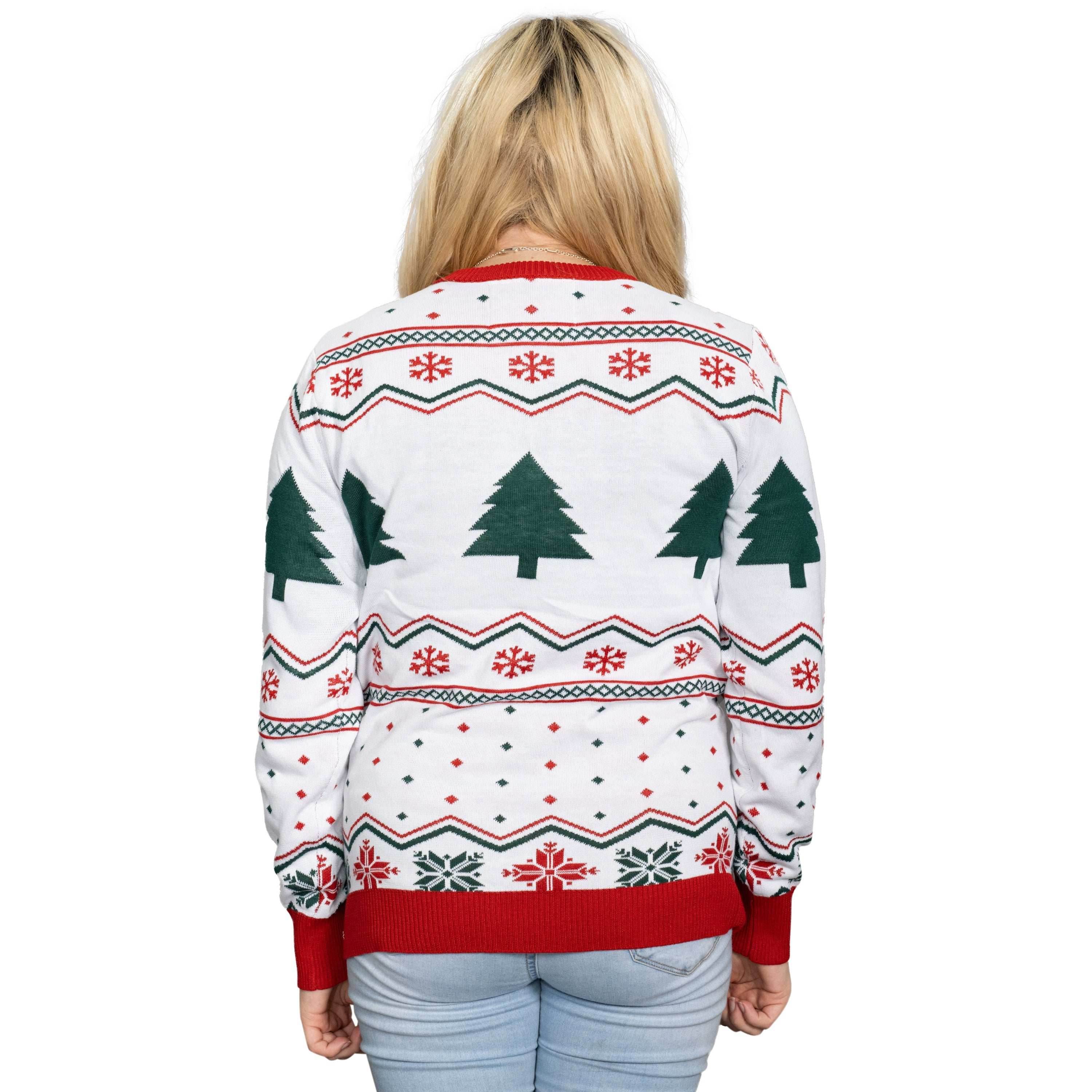 Hanging Lights SpongeBob and Patrick Christmas Sweater - XS