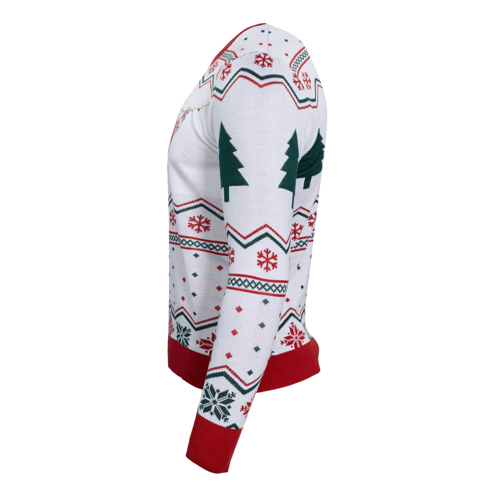 Hanging Lights SpongeBob and Patrick Christmas Sweater - XS
