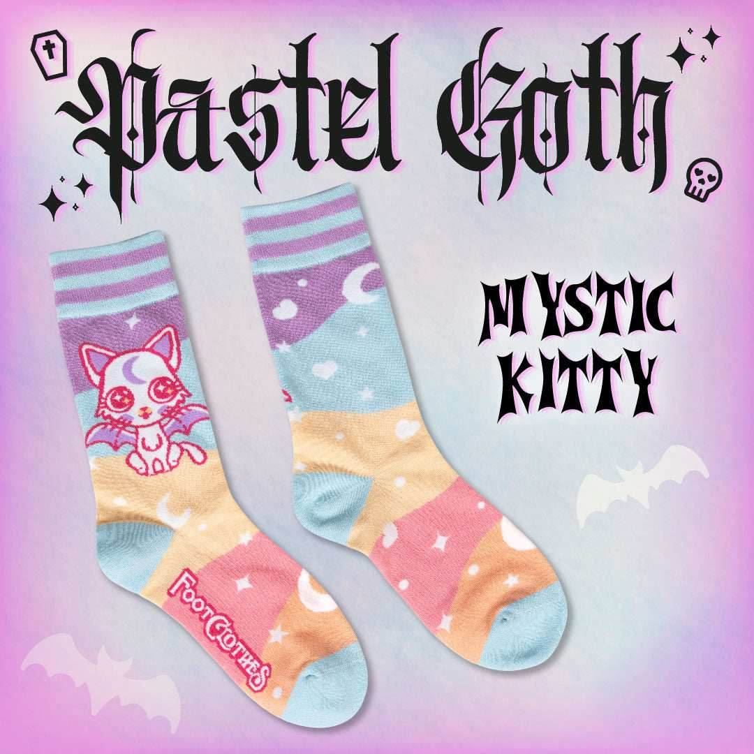 Mystic Kitty Crew Socks - 