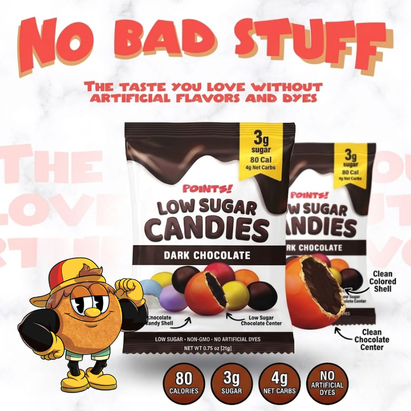 Low Glycemic Peanut + Dark Chocolate