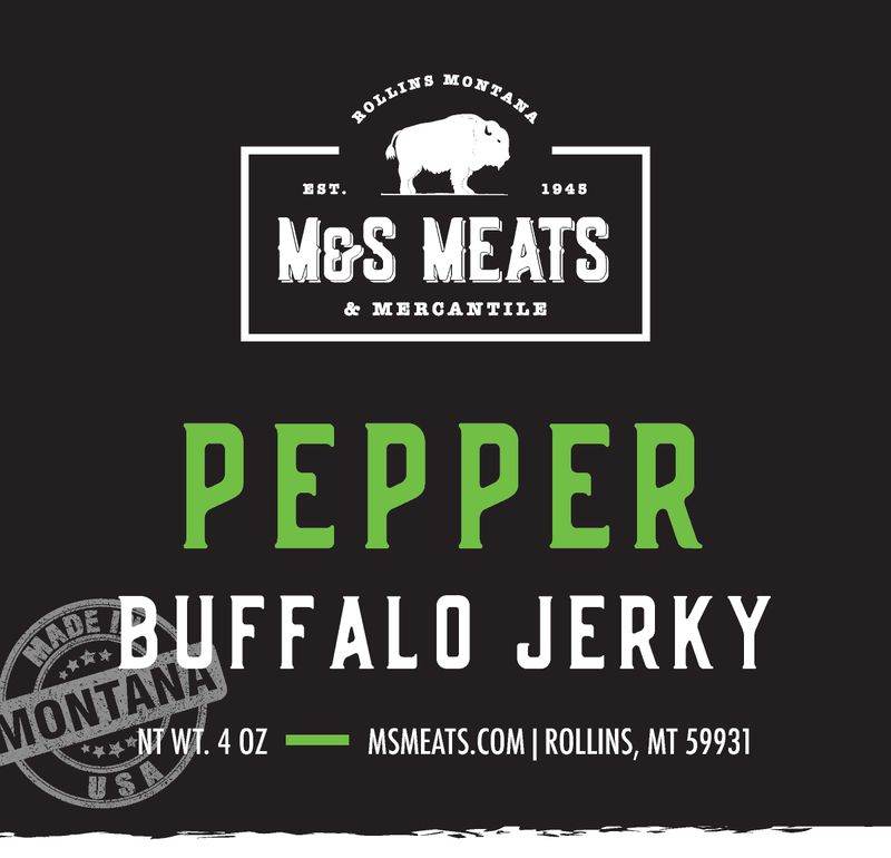 Pepper Buffalo Jerky - 1/4 lb. (4 oz)