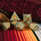 Peruvian Amazonite Stone Dice Set