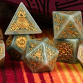 Peruvian Amazonite Stone Dice Set