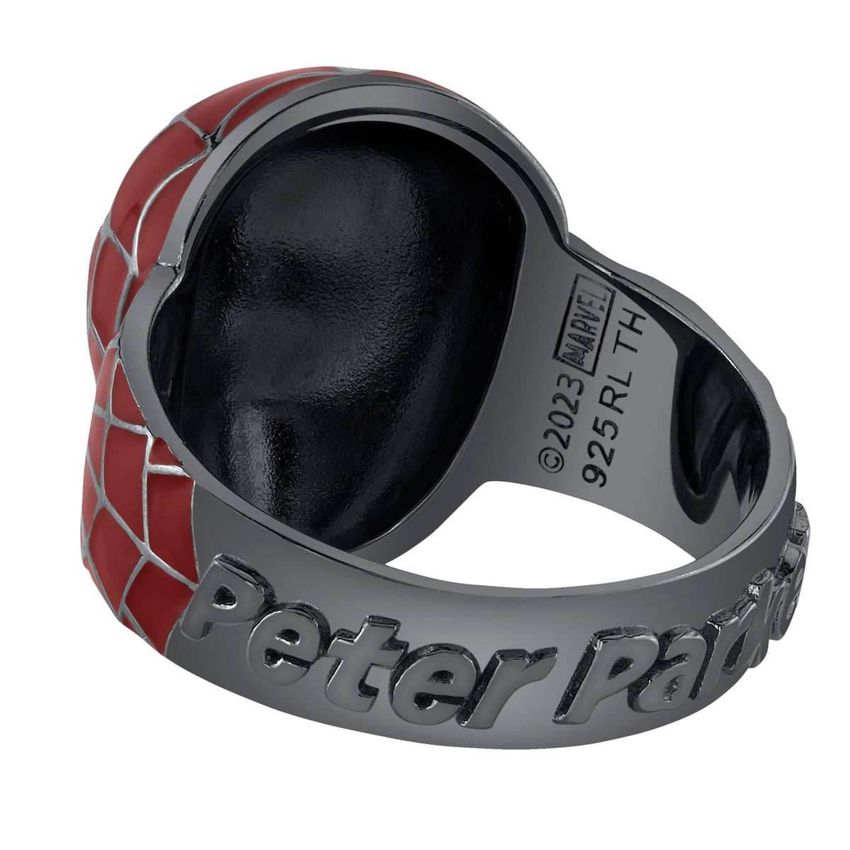 Marvel X RockLove SPIDER-MAN Peter Parker Mask Ring - Size 6