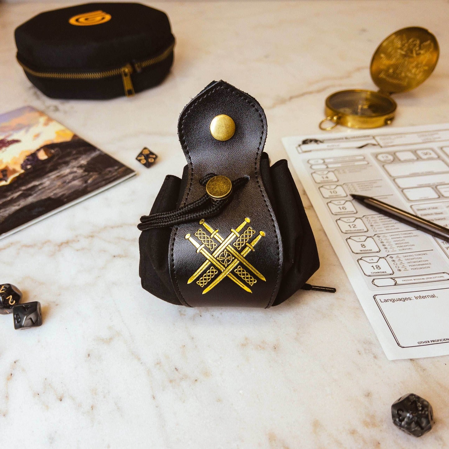 Genuine Leather RPG Bags - Black - Martial