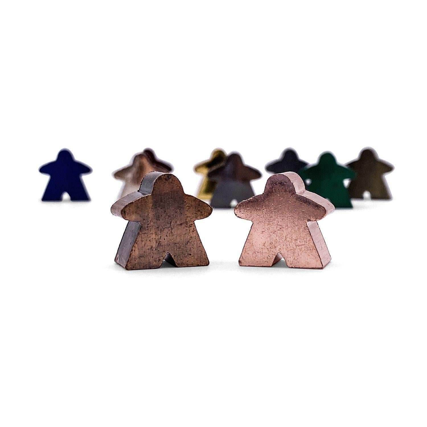 10 Pack of Metal Meeples (Random Colors) - 