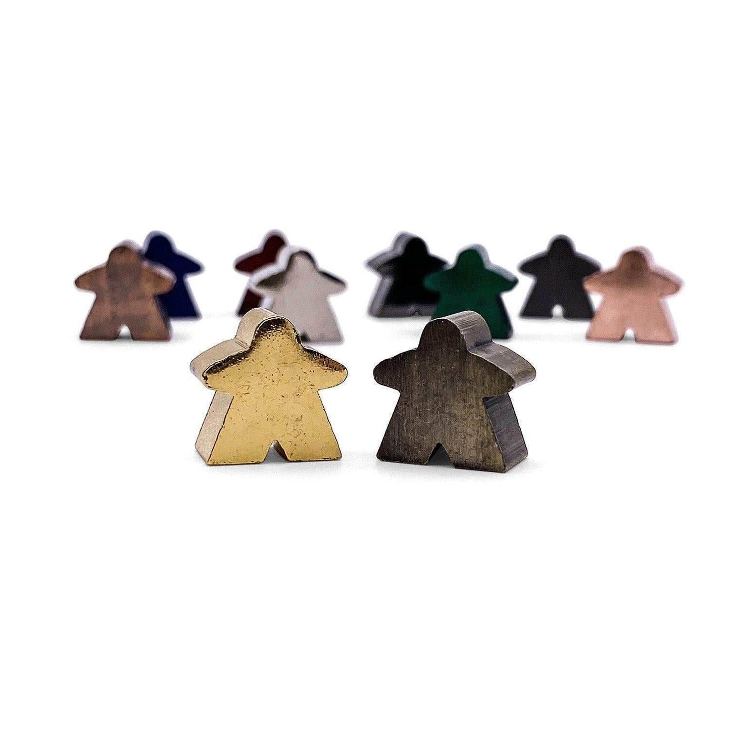 10 Pack of Metal Meeples (Random Colors) - 