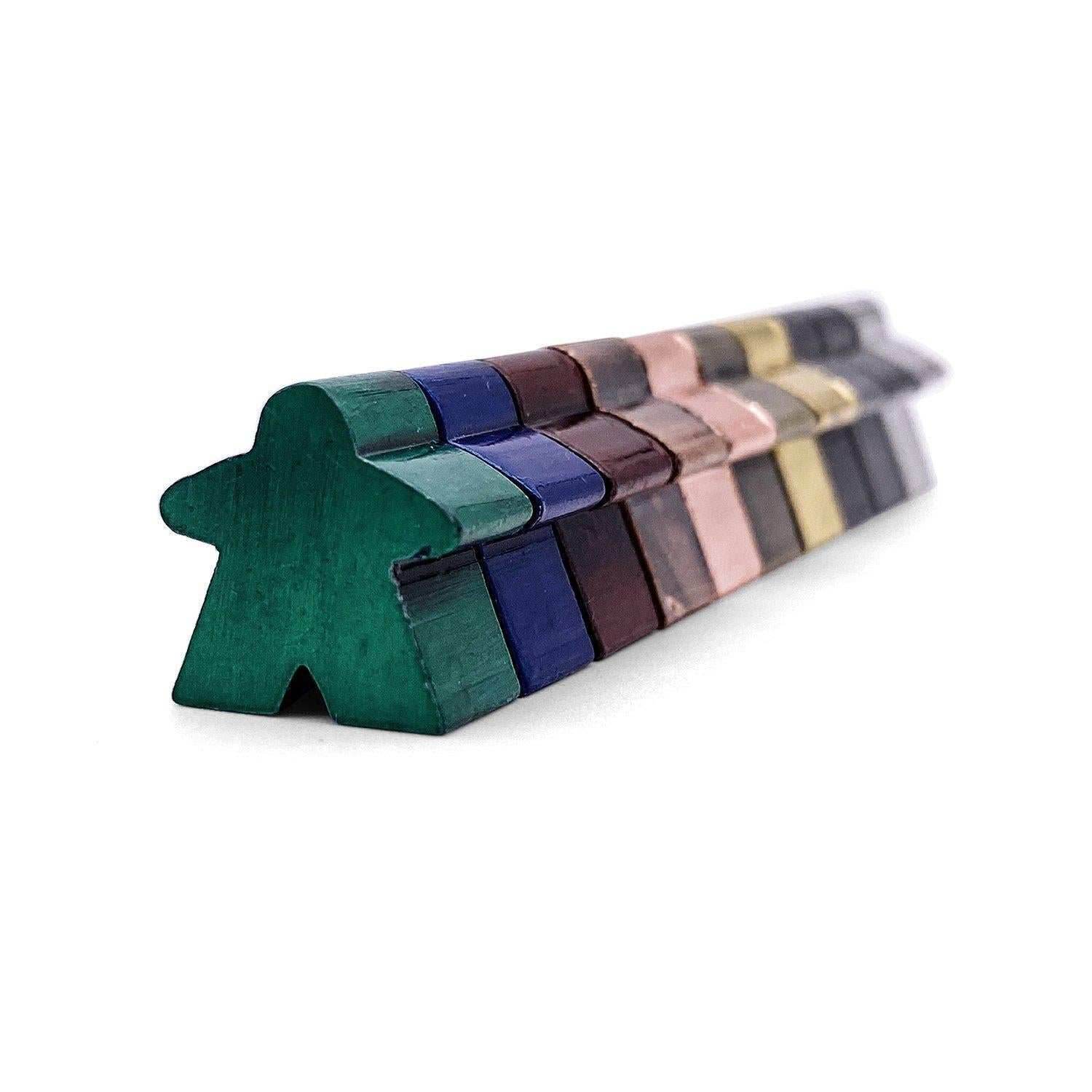 10 Pack of Metal Meeples (Random Colors) - 