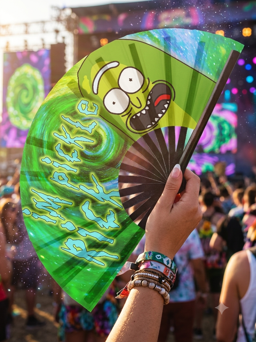 I'm Pickle Rick! - Hand Fan