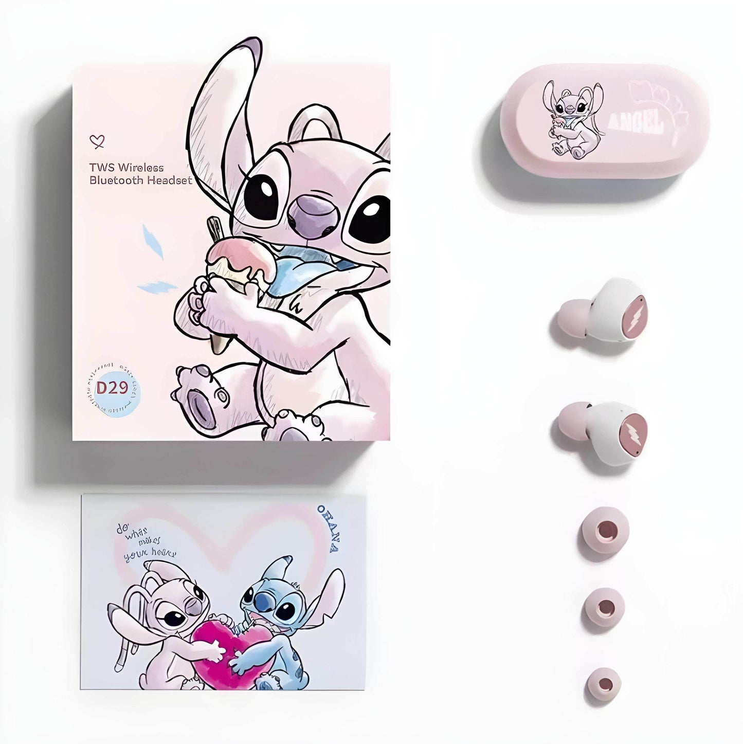 Blacinshop - Wireless Bluetooth Headset - Pink