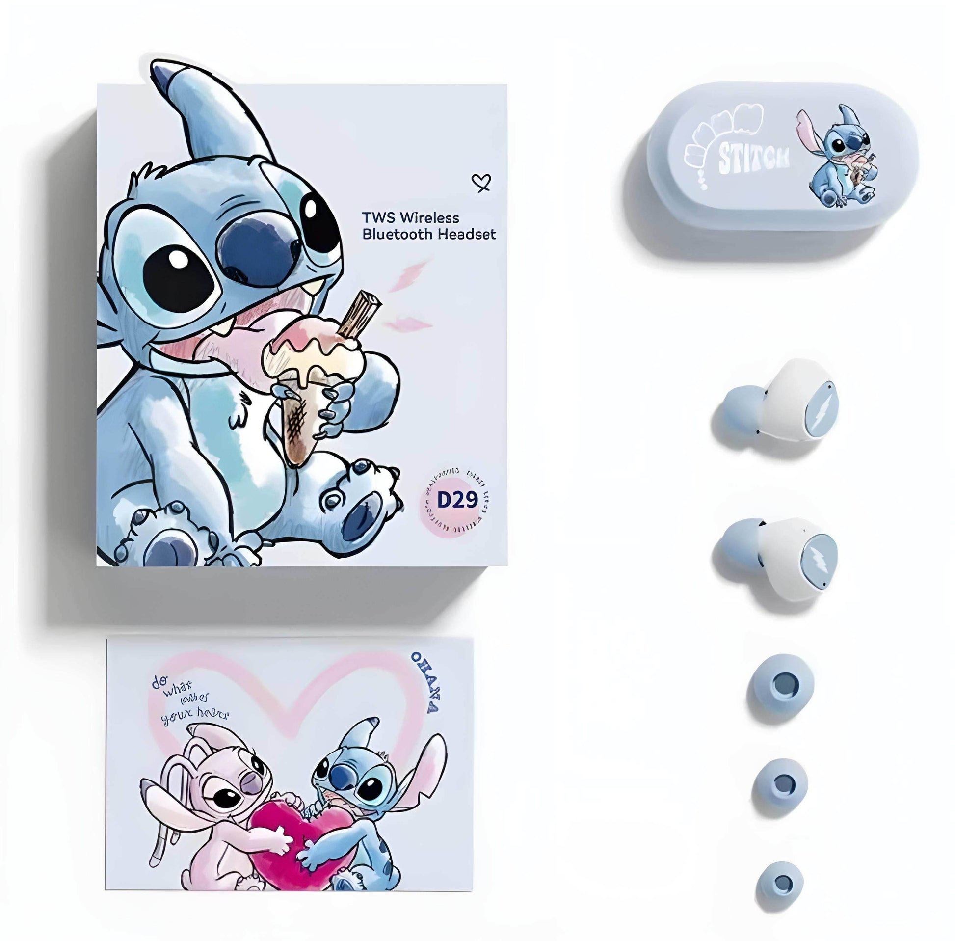 Blacinshop - Wireless Bluetooth Headset - Pink