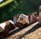 Picture Jasper - 7 Piece RPG Set Gemstone Dice