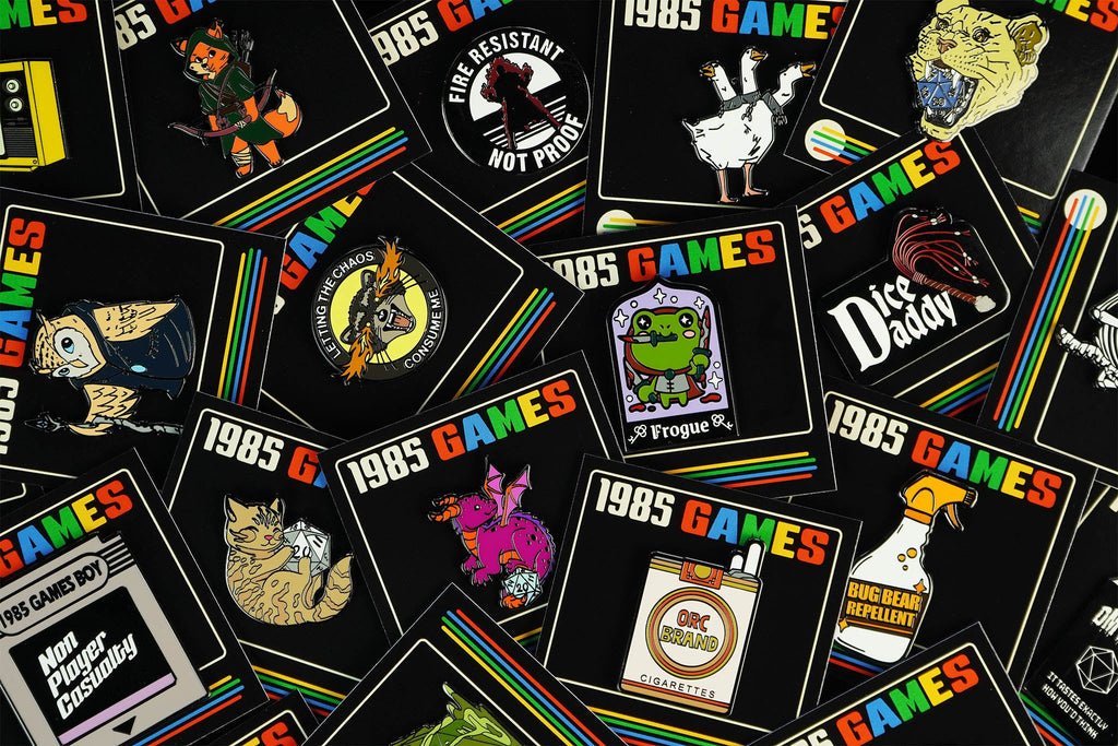 Mystery Enamel Pin Bag with Surprise RPG and Tabletop Pins