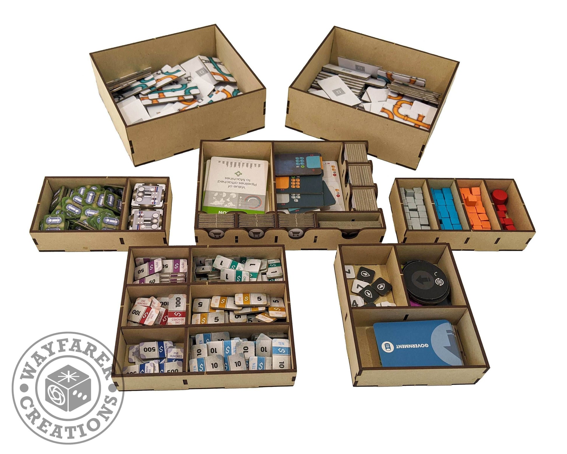 Pipeline Board Game Organizer Insert - 