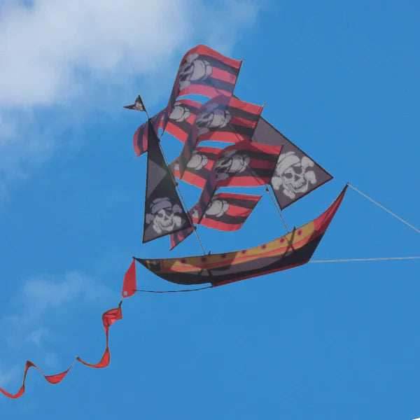 38 Inch tall SuperSize 3D PirateShip Nylon Kite - 