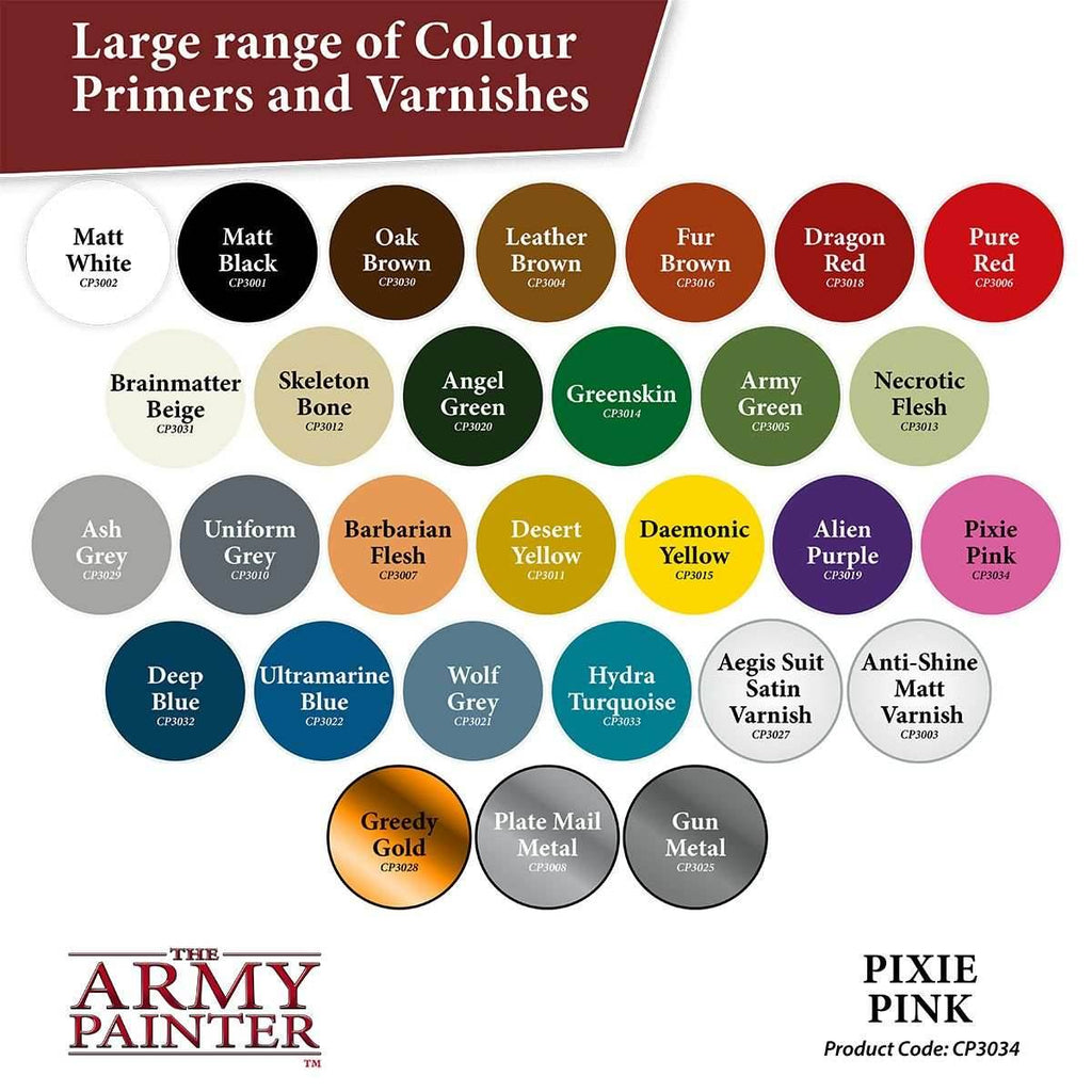 Army Painter Colour Primer: Pixie Pink - 