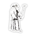 Plague Doctor Vinyl Sticker - Gothic Medieval Art