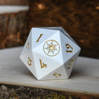 Plains Mana Spindown Metal D20