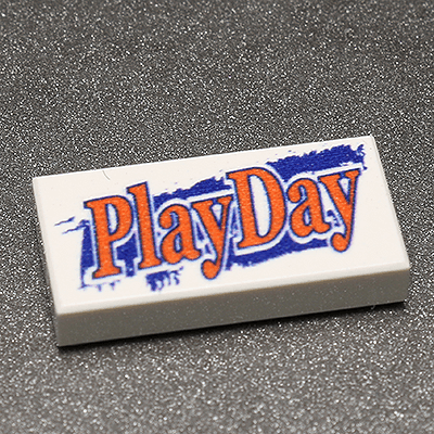Play Day - Custom Printed 1x2 Tile - 