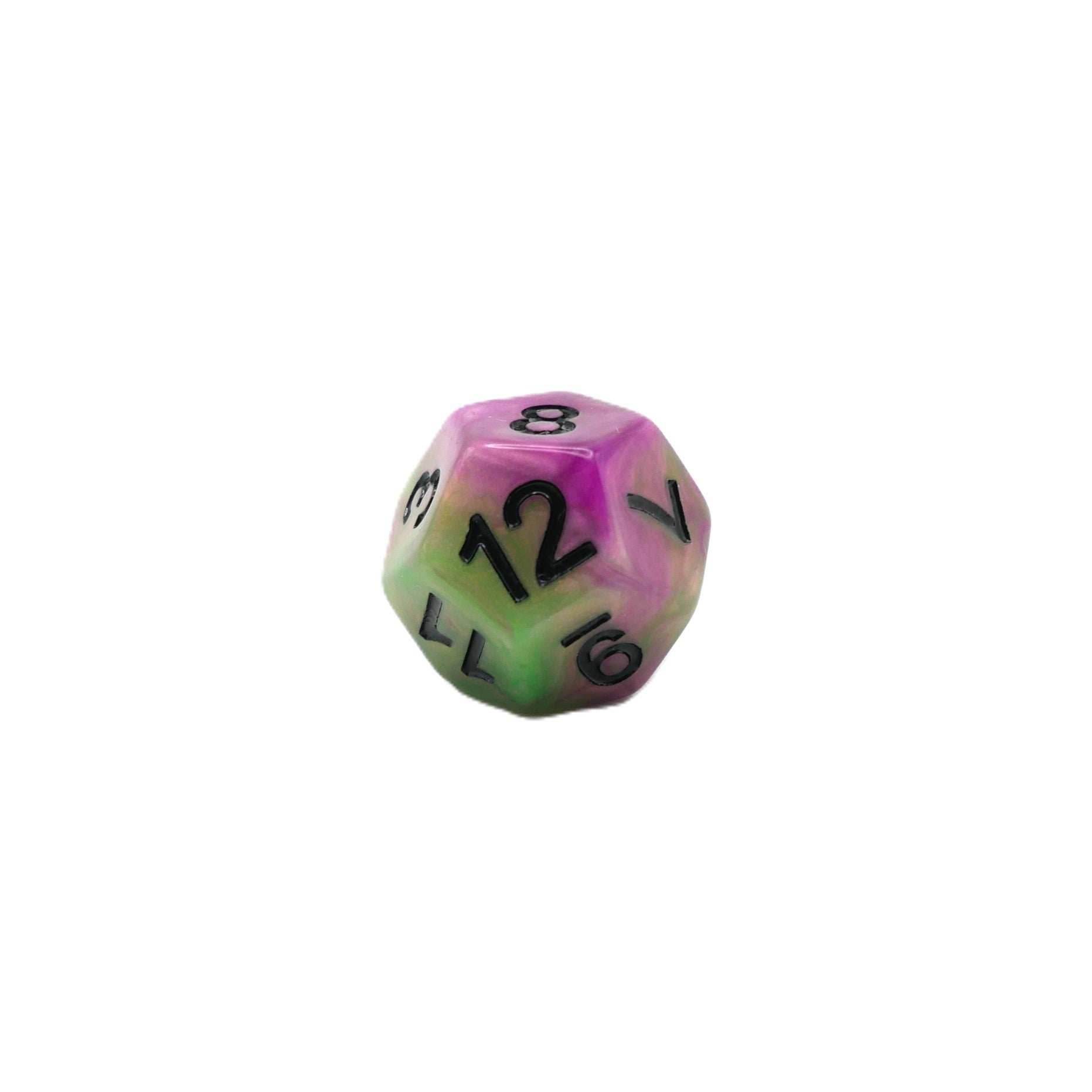 Poison Petals - 7 Piece DnD Dice Set | Acrylic RPG Gaming Dice - 