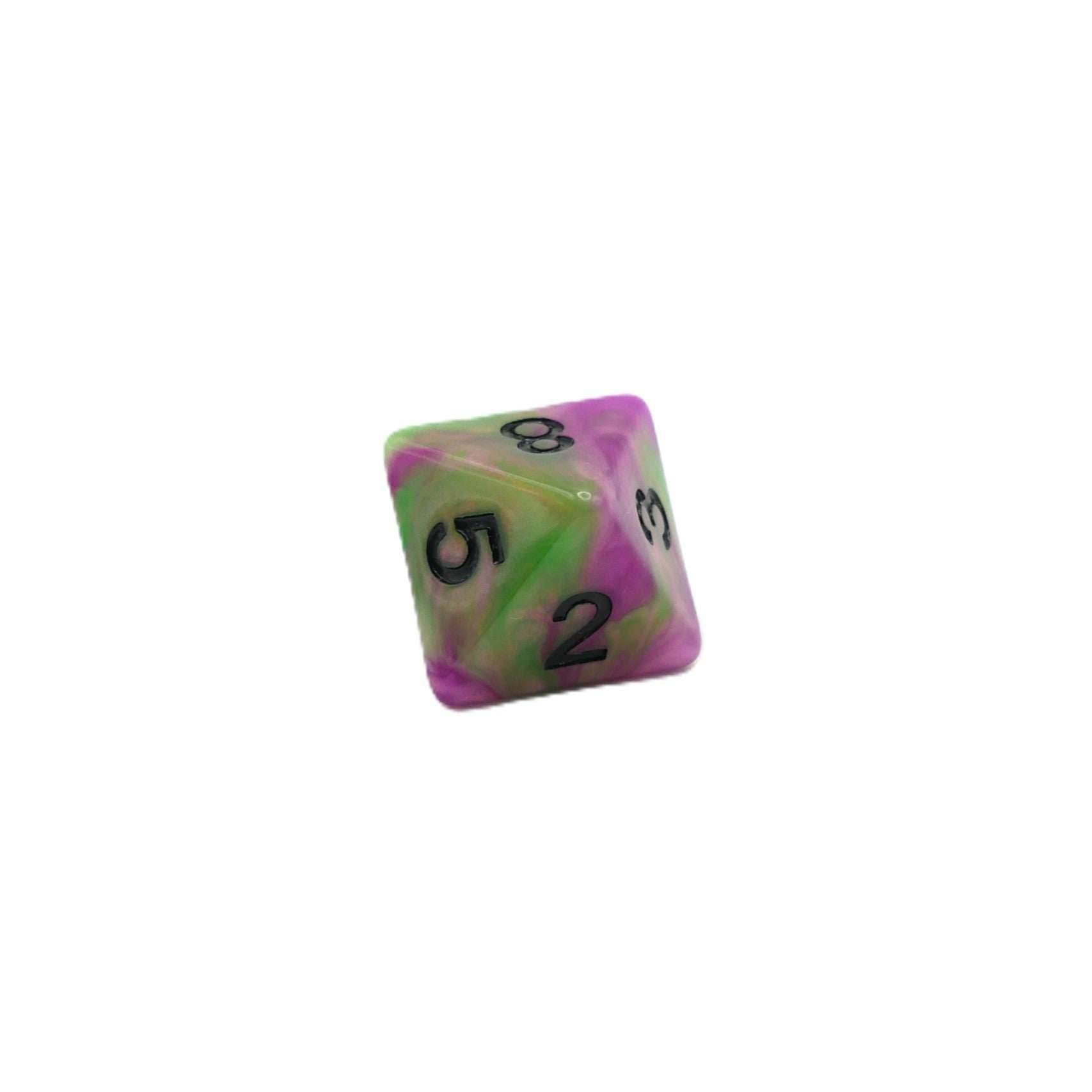 Poison Petals - 7 Piece DnD Dice Set | Acrylic RPG Gaming Dice - 