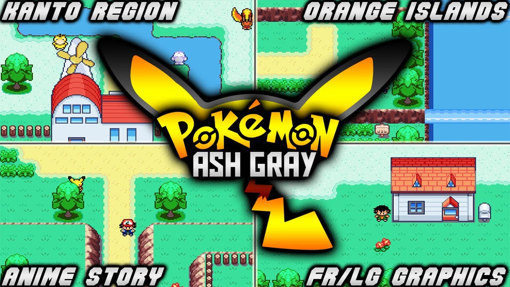 Pokemon AshGray GBA ROM Hack Video Game Custom Gameboy Advance