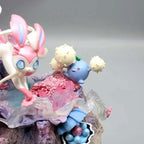 Pokemon Sylveon Anime Figures, Eevee Island Action Figurines PVC Statue Desk Decor 20 cm