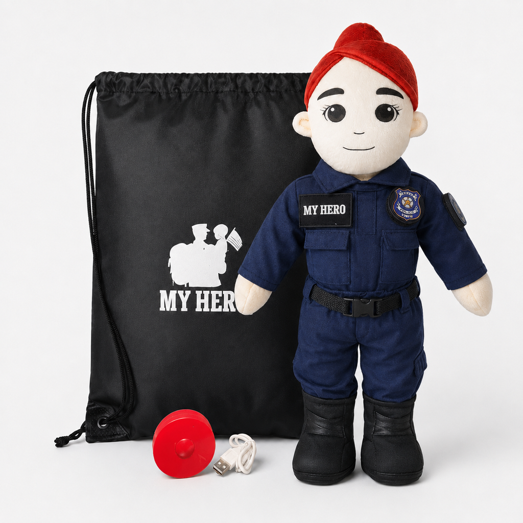 My Hero™ Police Officer Doll | Custom Recordable Plush