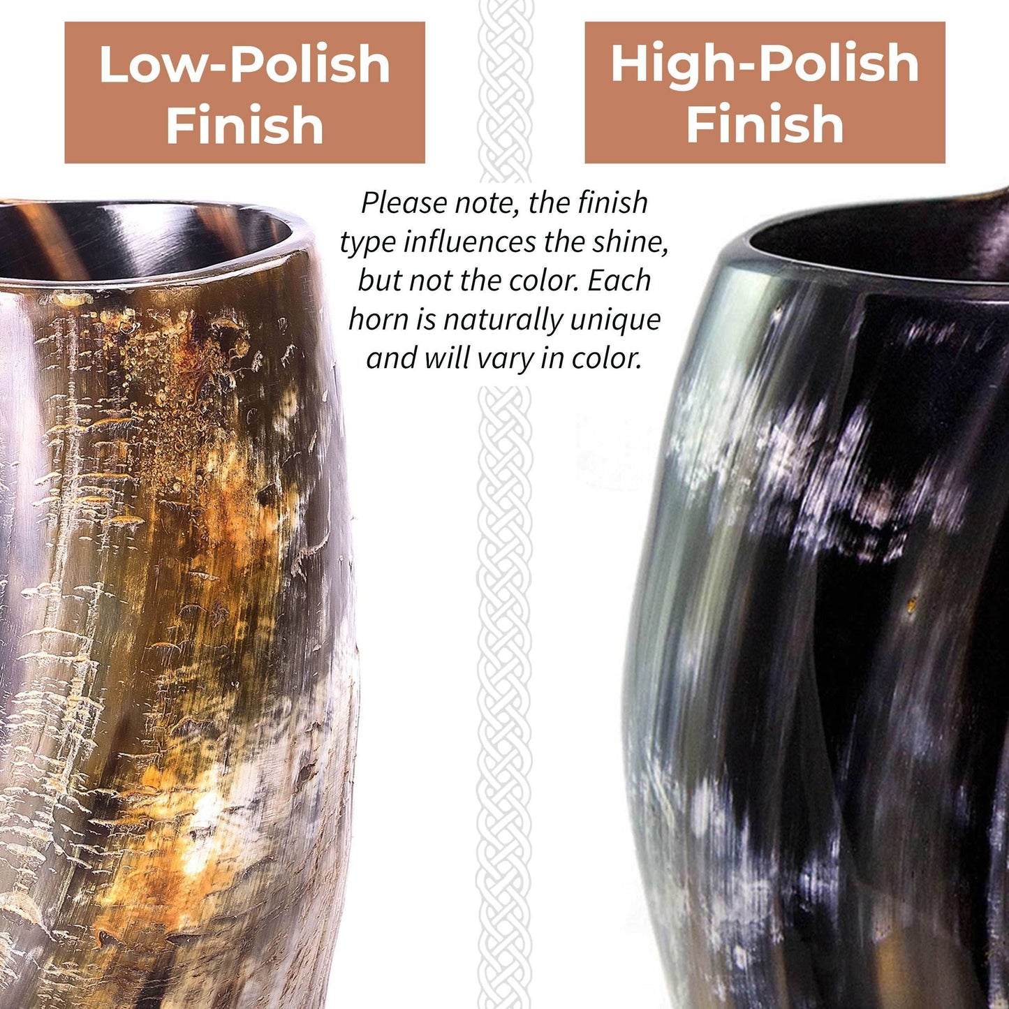 Horn Tankard Mug - Original / L (16 oz) / High Polish