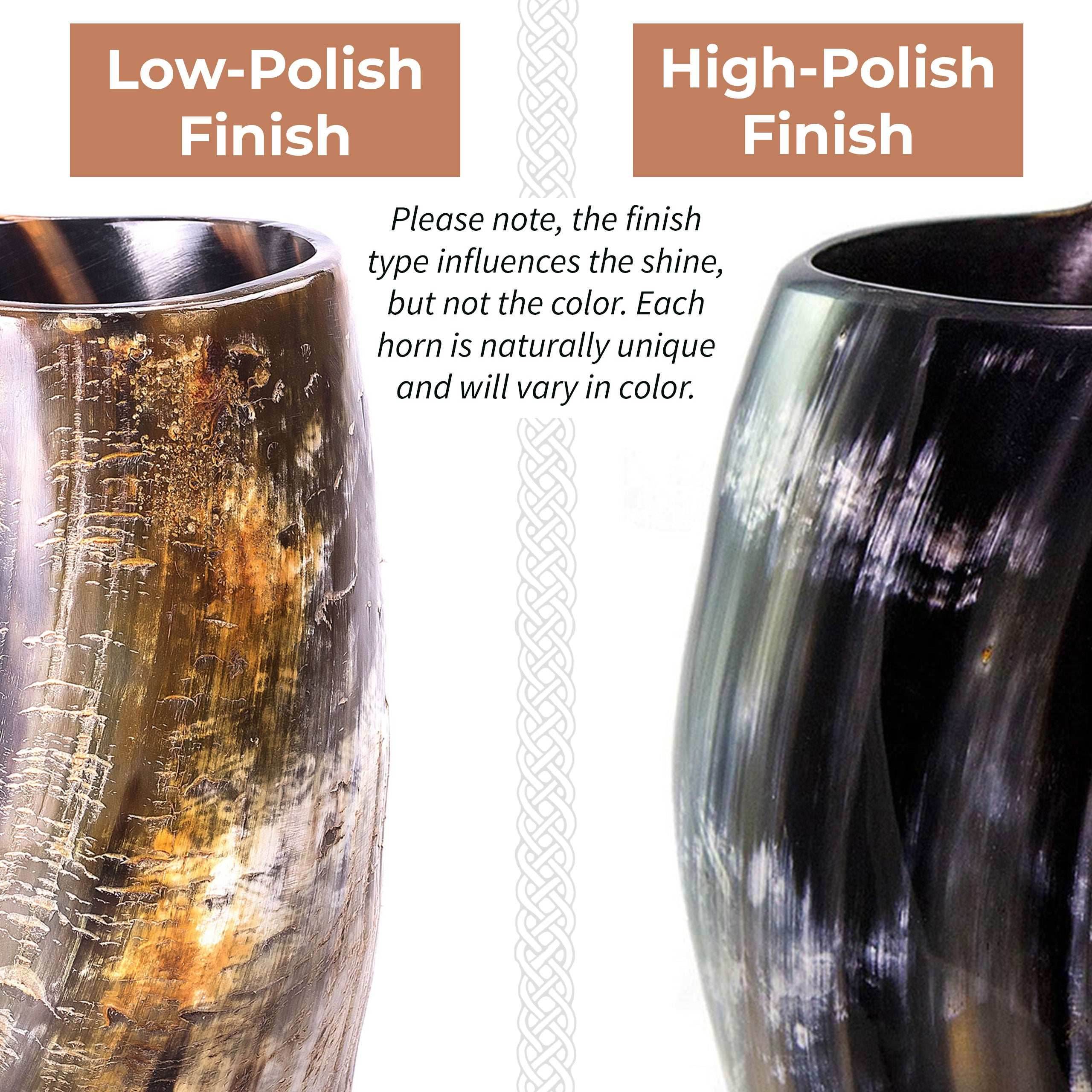Horn Tankard Mug - Original / L (16 oz) / High Polish