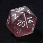 Dark Beer Resin DND Dice Set + Silver Font