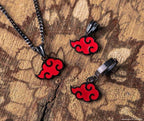Naruto™ Akatsuki Earring - Black / Single