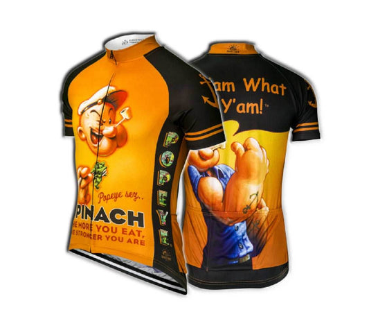Popeye I Y'am What I Y'am Men's Cycling Jersey (S, M) - Medium