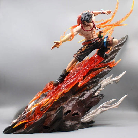 Portgas D. Ace One Piece Figurine, Anime Action Figures PVC Large Statue Collection 48cm